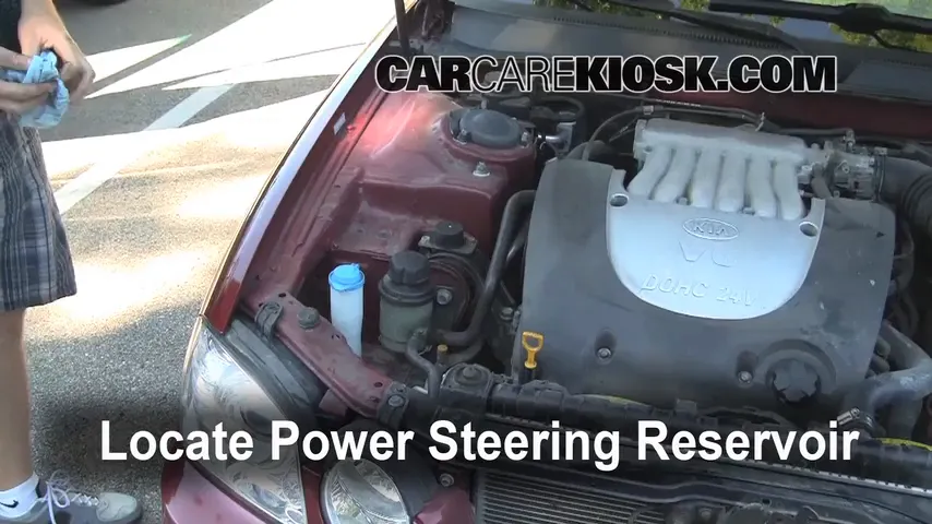 2004 Kia Optima EX 2.7L V6 Power Steering Fluid Add Fluid
